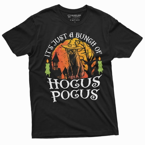 Halloween It'S Just A Bunch Of Hocus Pocus T-Shirt Funny T-Shirt