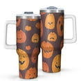 thumbnail image 1 of Halloween Jack Lanterns Variety Pattern Tumbler with Handle and Lid,40oz Double Wall Vacuum Insulated Tumbler,Cups Gift for Women and Men, 1 of 7