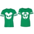 thumbnail image 1 of Halloween Jack Mouse Ears Matching Couple Cotton Jerseys (Men Green / Women Green) (Men M / Women M), 1 of 3