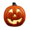 thumbnail image 1 of Halloween Pumpkin Lantern Set Light up Pumpkin Lamp LED Light Orange Halloween Decoration for Porch Front Door Outdoor Party Holiday Supplies (Orange), 1 of 4