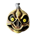 thumbnail image 1 of Halloween Jack-O'-Lantern Basket with Lid - Surprising Pumpkin Figurine Decor for Farmhouse Style Halloween Home Ornament, 4X4 inch Skull Shape Pumpkin, 1 of 6
