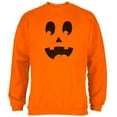 thumbnail image 1 of Halloween Jack-O-Lantern Costume Surprised Face Mens Sweatshirt Safety Orange LG, 1 of 1