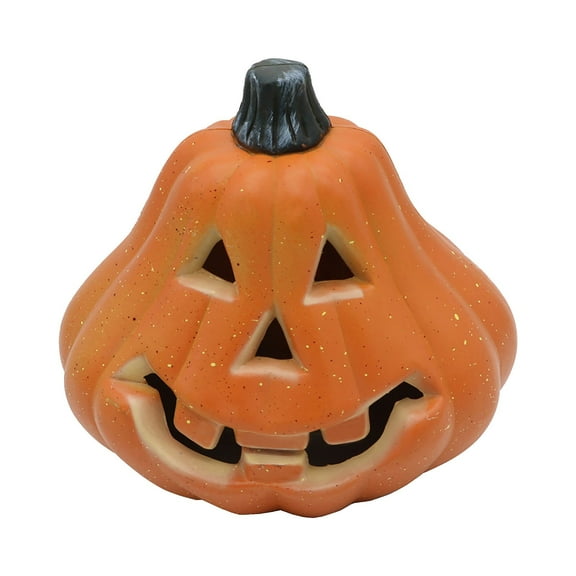 Halloween Jack O Lantern Decorations Outdoor Indoor Light up Plastic Hollow Pumpkins Lanterns Decor for Fall Porch Garden Yard Haunt House Home Party Supplies