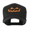 thumbnail image 1 of Halloween Jack O Lantern Face Embroidered Cap - Black OSFM, 1 of 5