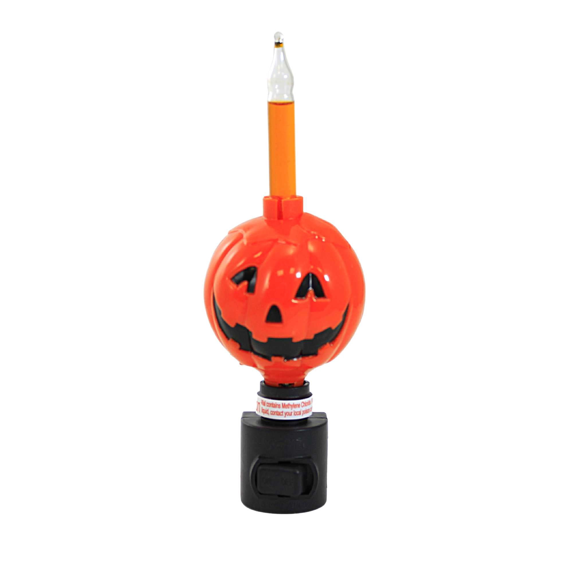 Halloween Jack O Lantern Night Light Plastic Bubble Light Pumpkin ...