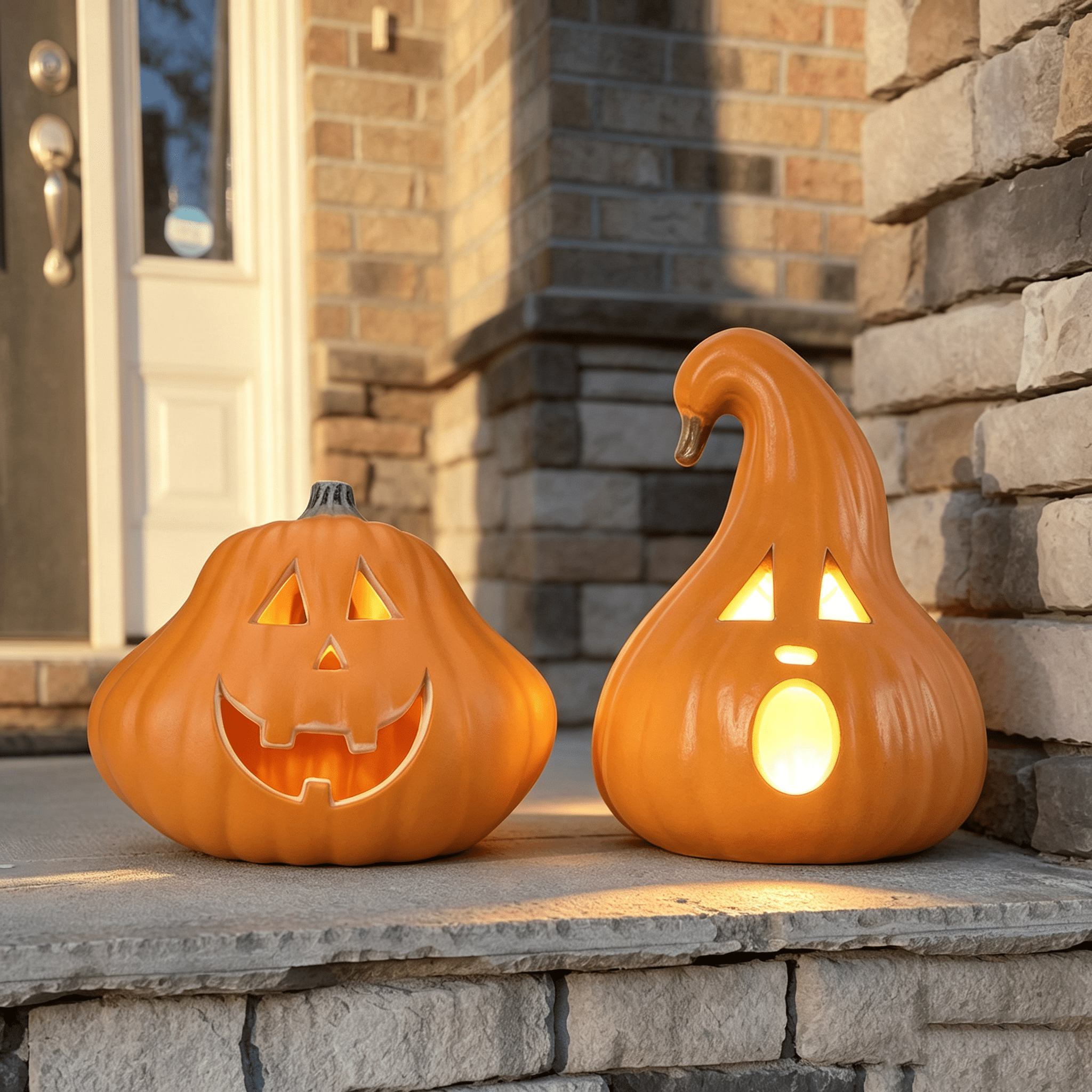 Jack O Lantern - 12in+21in Large Halloween Pumpkin Lights with Pre