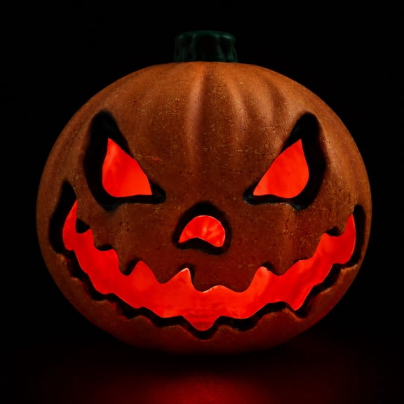 Halloween Jack-O-Lantern Pumpkin Decorations LED Light Up Pumpkins Halloween Decorations Large Pumpkin Funny Pumpkin For Porch Home Halloween Outdoor Indoor PropsAs Show