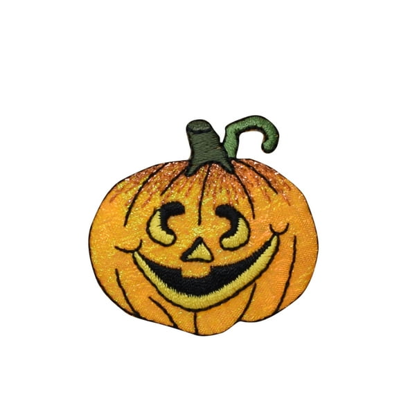 Halloween - Jack O'Lantern/Pumpkin - Iron on Applique/Embroidered Patch