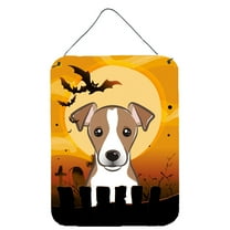 Halloween Jack Russell Terrier Wall or Door Hanging Prints
