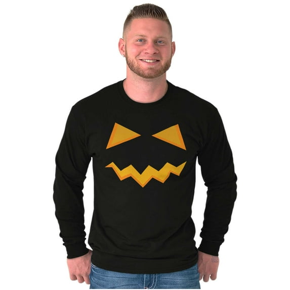 Halloween Jack-o-Lantern Costume Long Sleeve TShirt Men Women Brisco Brands L
