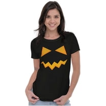Halloween Jack-o-Lantern Costume Womens Fitted Plus Size Graphic Tee Brisco Brands 3X