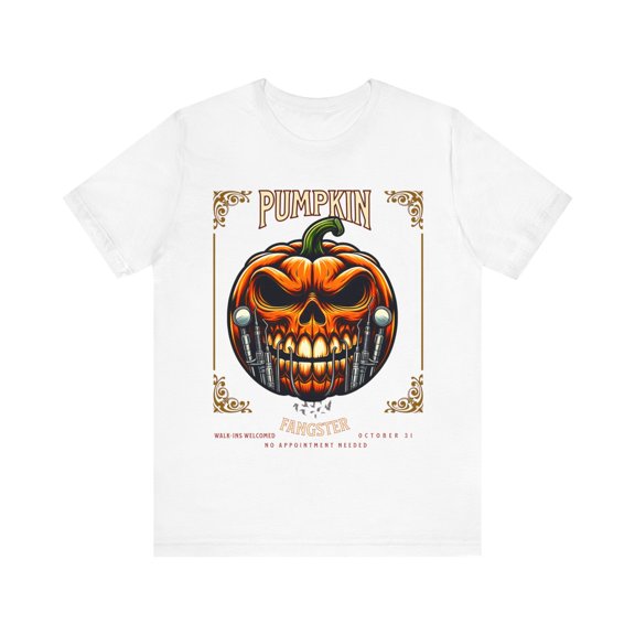 Halloween Jack o lantern shirt, Pumpkin Fangster V2" Spooky Unisex Gift