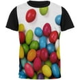 thumbnail image 1 of Halloween Jelly Beans All Over Mens Black Back T Shirt Multi LG, 1 of 2