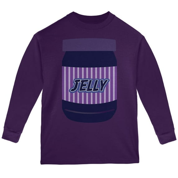 Halloween Jelly Jar Costume Youth Long Sleeve T Shirt Purple YLG