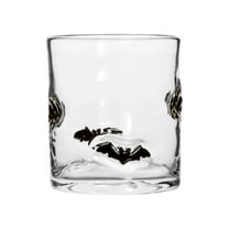 Halloween Juice Glass 14 Ounce Bat Themed Drinking Cocktails Glasses For Party Cute Double Old Fashioned Reusable Cups For Home Bar Glass&Bottle