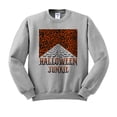 thumbnail image 1 of Halloween Junkie Bats Sweatshirt Unisex Small Grey, 1 of 5