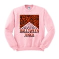 thumbnail image 1 of Halloween Junkie Bats Sweatshirt Unisex Small Pink, 1 of 5