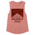 thumbnail image 1 of Halloween Junkie Bats Women's Muscle Tank Small Desert Pink, 1 of 5