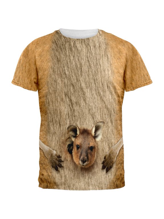 Halloween Kangaroo All Over Mens Costume T Shirt