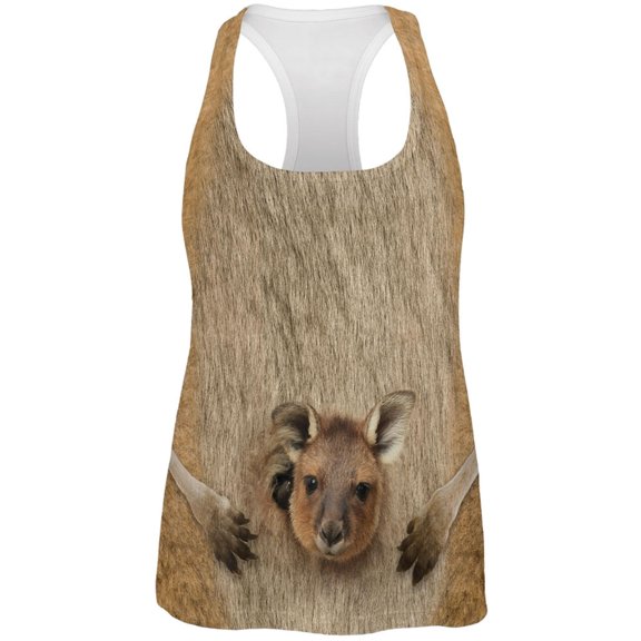 Halloween Kangaroo Costume All Over Womens Tank Top - Large