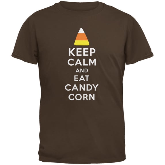 Halloween Keep Calm Candy Corn Mens T Shirt