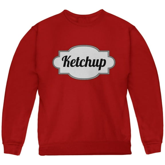 Halloween Ketchup Costume Red Youth Sweatshirt - Youth Small