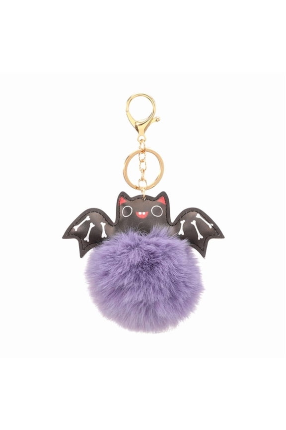 Bat Keychain Cute Plush Keychain Plush Ball Keyring Charm Handbag Pendant Party Favor Supplies