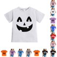 thumbnail image 1 of Halloween Kids Shirt Crewneck Short Sleeve Cute Print Kids Boy Girl Halloween Outfit 4-5 Years, 1 of 4