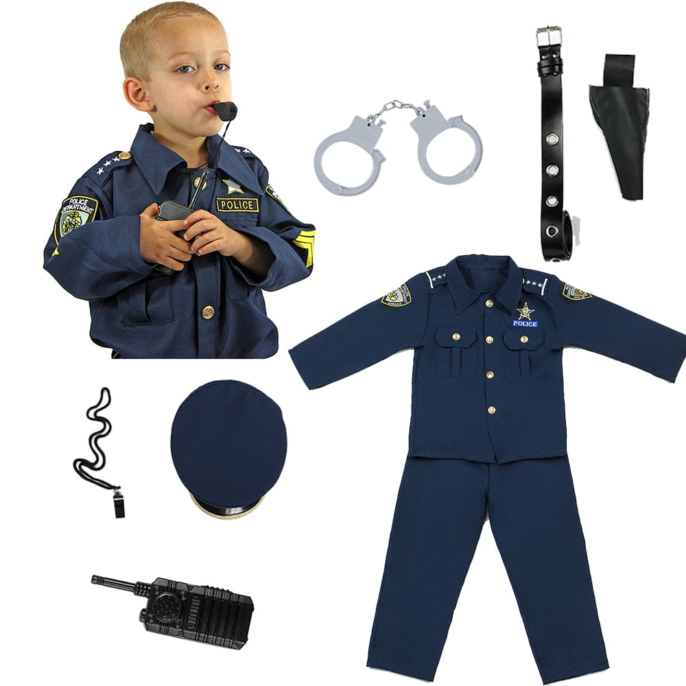 Morph Costumes Girl Police Officer Costume For Kids Girls Cop Costume For  Girls Police Costume Kids Girl Blue Police Officer