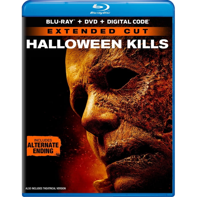 Halloween Kills Blu-ray DVD, 106 min horror film, Jamie Lee Curtis