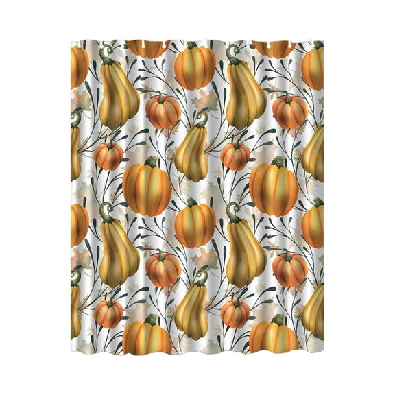 Halloween Kitchen Bathroom Window/Door Pumpkins Curtain Covers