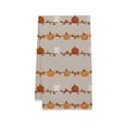 thumbnail image 1 of Halloween Kitchen Dish Towel, Pumpkin Ghost Printed Decorative Cleaning Cloth, Polyester Absorbent Tea Towel, Seasonal Hand Towel for Kitchen Counter Home Fall‑Holiday Decor, 1 of 6