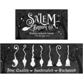 thumbnail image 1 of Halloween Kitchen Mat Set of 2,Black Happy Halloween Witch Broom Floor Mats and Rugs Non Skid Washable for Kitchen Home Decor,Halloween Decorations and Accessories (17"x47"+17"x30"), 1 of 6