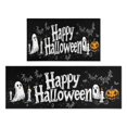 thumbnail image 1 of Halloween Kitchen Rug Set Of 2 Absobent Kitchen Mats for Floor,Horror Pumpkin Bat Ghost Happy Halloween Kitchen Rugs and Mats for Bathroom,Room Outdoor (47x17+30x17 Inches), 1 of 7