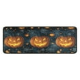 thumbnail image 1 of Halloween Kitchen Rug Set of 2 Anti Fatigue Kitchen Mats for Floor,Horror Orange Pumpkin Spooky Halloween Kitchen Rugs and Mats for Bathroom,Room Door (47x17+30x17 inches), 1 of 7