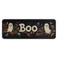 thumbnail image 1 of Halloween Kitchen Rug Set of 2 Anti Fatigue Kitchen Mats for Floor,Halloween Spooky Ghost Maple BOO Kitchen Rugs and Mats for Bathroom,Room Farmhouse (47x17+30x17 inches), 1 of 7