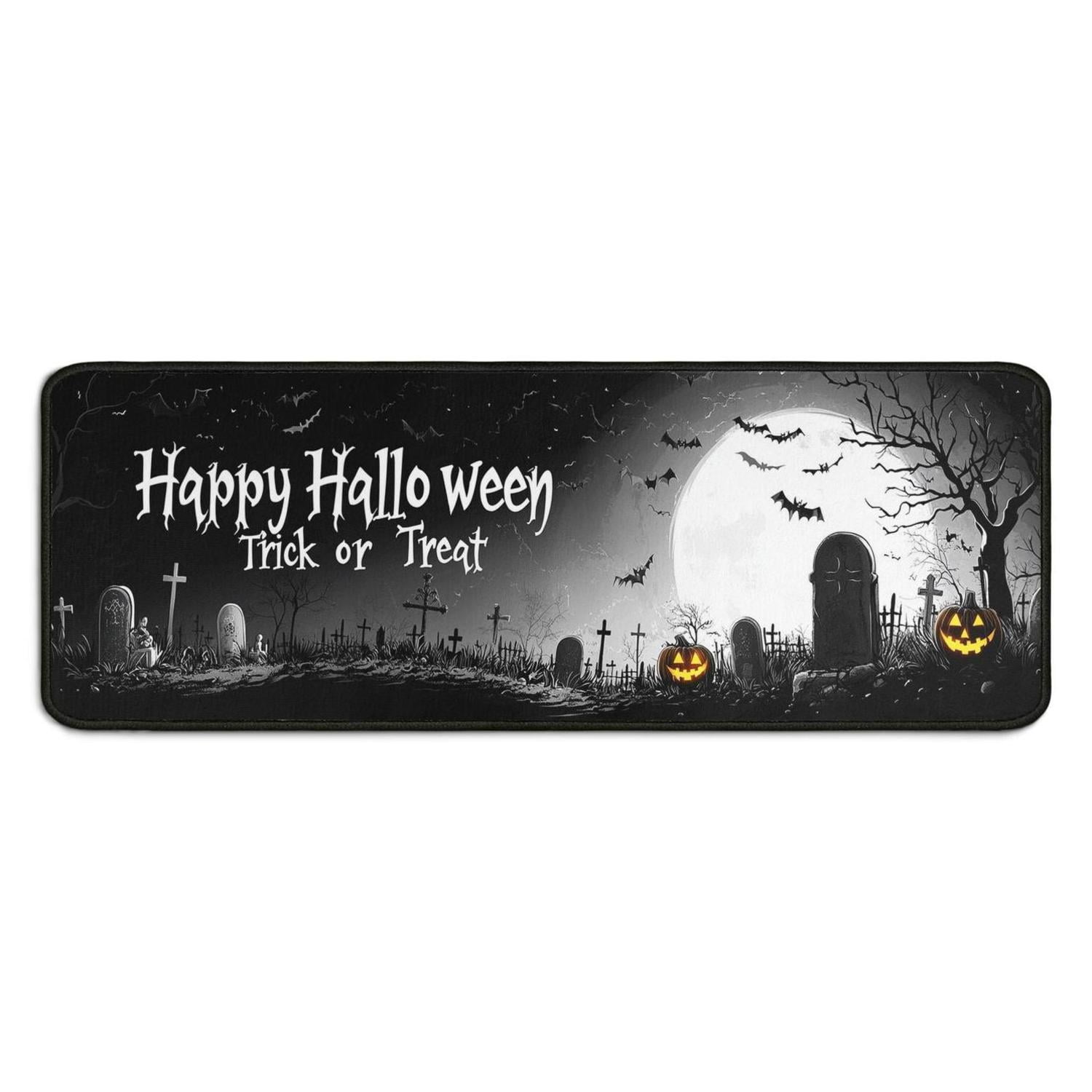 Halloween Kitchen Rug Set of 2 Anti Fatigue Kitchen Mats for Floor