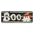 thumbnail image 1 of Halloween Kitchen Rug Set of 2 Non Skid Kitchen Mats for Floor,Spooky Ghost Boo Happy Halloween Spooky Kitchen Runner for Bathroom,Room Door (47x17+30x17 inches), 1 of 7
