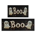 thumbnail image 1 of Halloween Kitchen Rug Set Of 2 Non Skid Kitchen Mats for Floor,Spooky Ghost Boo Happy Halloween Spooky Rug for Kitchen Floor for Bathroom,Room Farmhouse (47x17+30x17 Inches), 1 of 7