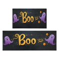 thumbnail image 1 of Halloween Kitchen Rug Set Of 2 Non Slip Kitchen Mats for Floor,Halloween Scary Ghost Boo Spooky Kitchen Runner for Bathroom,Room Cook (47x17+30x17 Inches), 1 of 7