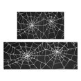 thumbnail image 1 of Halloween Kitchen Rug Set Of 2 Non Slip Kitchen Mats for Floor,Halloween Spooky Scary Spider Web Kitchen Runner for Bathroom,Room Bedroom (47x17+30x17 Inches), 1 of 7