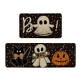 thumbnail image 1 of Halloween Kitchen Rug Set of 2, Non Pumpkin Spooky Mats with Anti Fatigue Comfort, Washable Halloween Decor Rugs for Sink Laundry Office, Farmhouse Holiday Floor Mats 15.8x23.6+15.8x43.3 Inches, 1 of 6