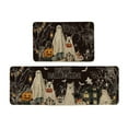 thumbnail image 1 of Halloween Kitchen Rug Set of 2, Non Slip Pumpkin Spooky Mats with Anti Fatigue Comfort, Washable Halloween Decor Rugs for Sink Laundry Office, Farmhouse Holiday Floor Mats 15.8x23.6+15.8x43.3 Inches, 1 of 8