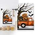 thumbnail image 1 of Halloween Kitchen Towel 16 x 24 Inch Black White Ghost Dishcloth Scary Hand Drying Tea Towel for Halloween Baking Cooking Home Kitchen Decor Housewarming Gift, 1 of 8