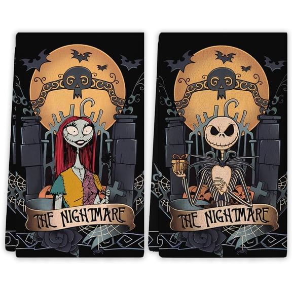 Halloween Kitchen Towels Dish Towels Gothic Decor Day of The Dead Halloween Decorations for Home Party