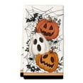 thumbnail image 1 of Halloween Kitchen Towels Set of 2, 15.75x23.62 Inch Spooky Ghost Pumpkin Bats Dish Towels, Absorbent Boo Trick or Treat Hand Towels for Holiday Decor, Jack-O-Lantern Themed Dishcloths for Home, 1 of 4