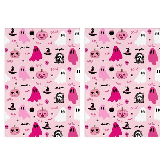 Halloween Kitchen Towels Set Of 2 - 18x26 Inch Ultra Absorbent Dish Towels, Soft Drying Hand Towels for Cooking, Baking & Decor, Spring/Summer Home Aesthetic.