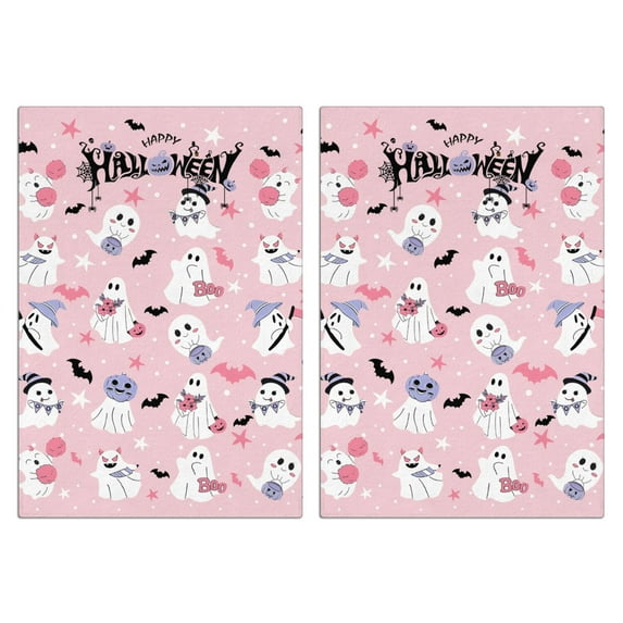 Halloween Kitchen Towels Set Of 2 - 18x26 Inch Ultra Absorbent Dish Towels, Soft Drying Hand Towels for Cooking, Baking & Decor, Spring/Summer Home Aesthetic.
