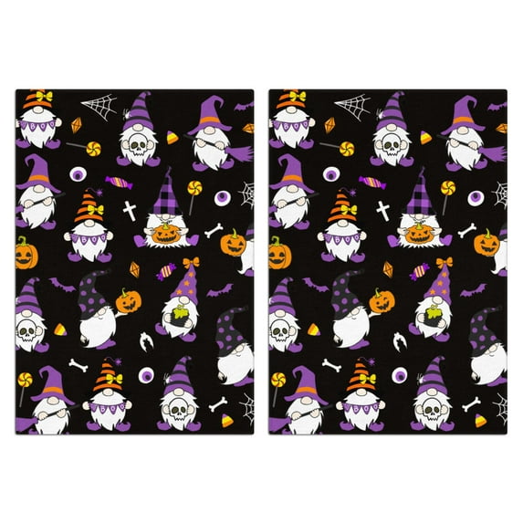 Halloween Kitchen Towels Set Of 2 - 18x26 Inch Ultra Absorbent Dish Towels, Soft Drying Hand Towels for Cooking, Baking & Decor, Spring/Summer Home Aesthetic.