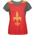 thumbnail image 1 of Halloween Knight Fleur-De-Lis Armor Costume All Over Womens T Shirt Multi MD, 1 of 2